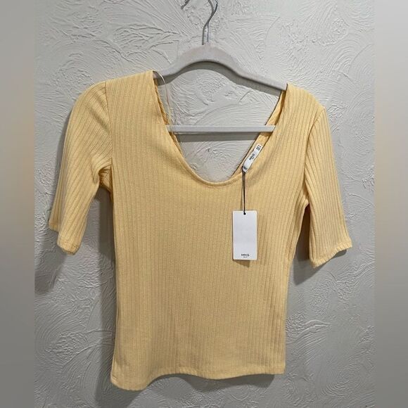 NWT MNG by mango yellow top - Picture 1 of 4